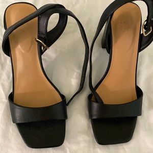 A new day target brand black size 8 strapped heels